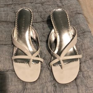 Size 8,White Sandals